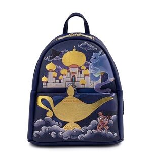 Disney Loungefly Alladin with Jasmin Back Pack and Wallet Set